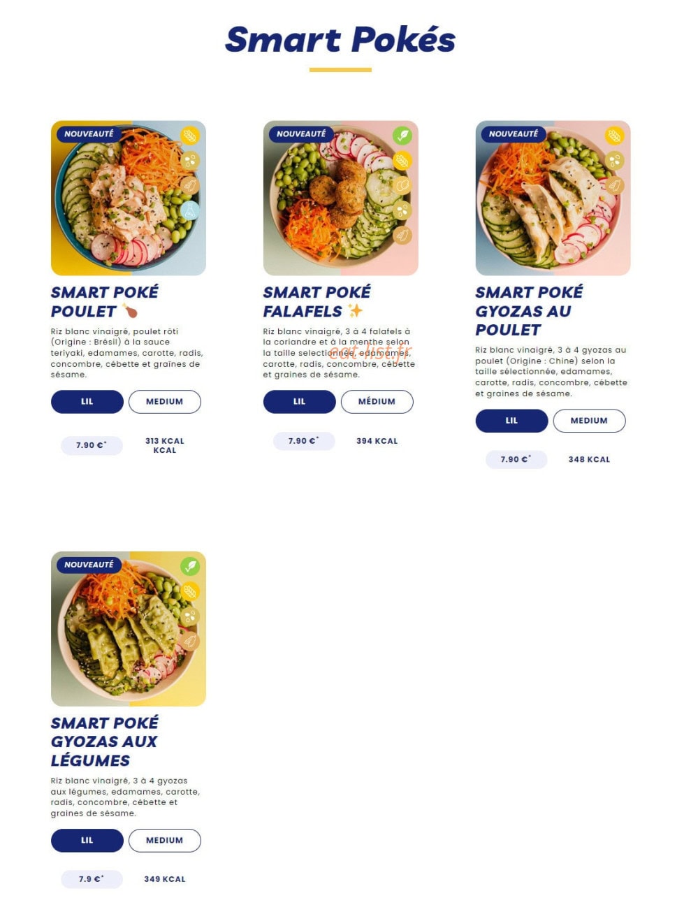 Carte et menu de Pokawa à Villeneuve la Garenne — Les smarts pokés