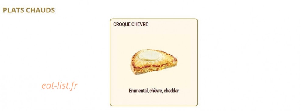 Carte et menu de Pomme de Pain à Villeneuve la Garenne — Les plats chauds