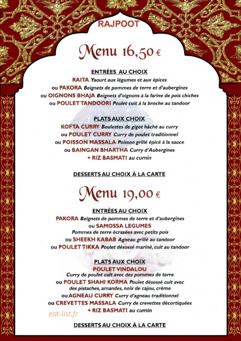 Rajpoot — carte page 5