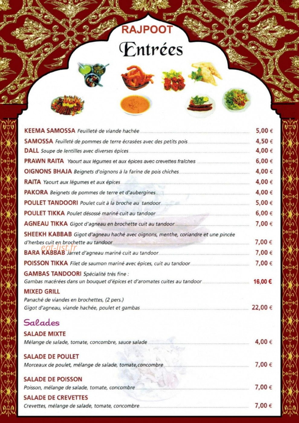 Rajpoot — carte page 1