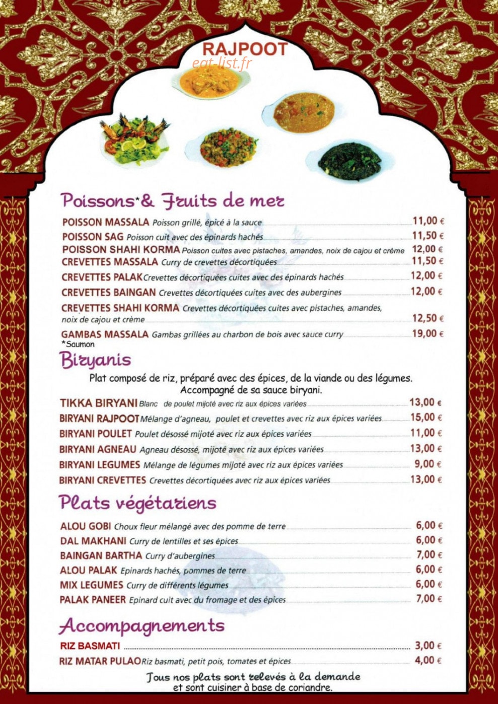 Rajpoot — carte page 3