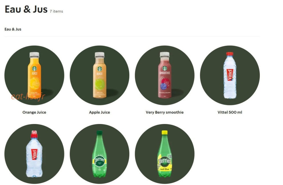 Starbucks — carte page 10
