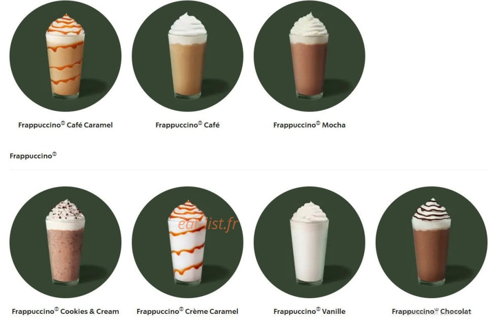 Starbucks — carte page 7