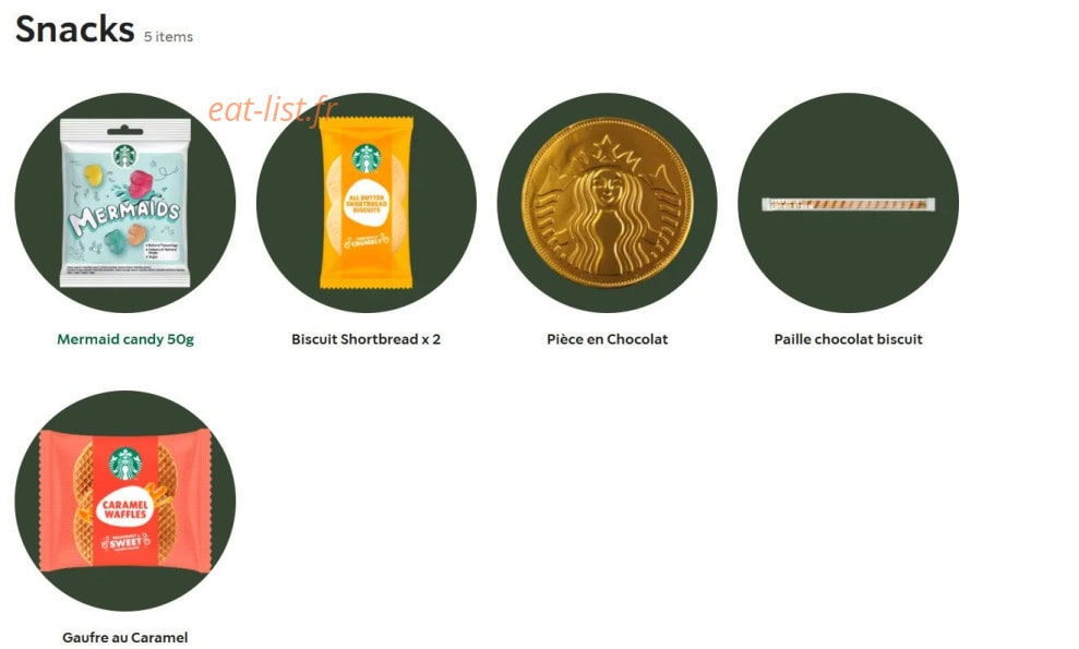 Starbucks — carte page 20