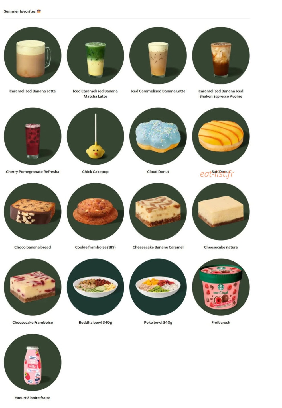 Starbucks — carte page 2
