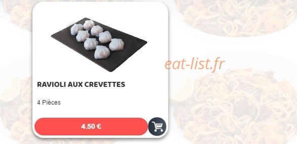 Carte et menu de Sushim à Villeneuve la Garenne — Raviols