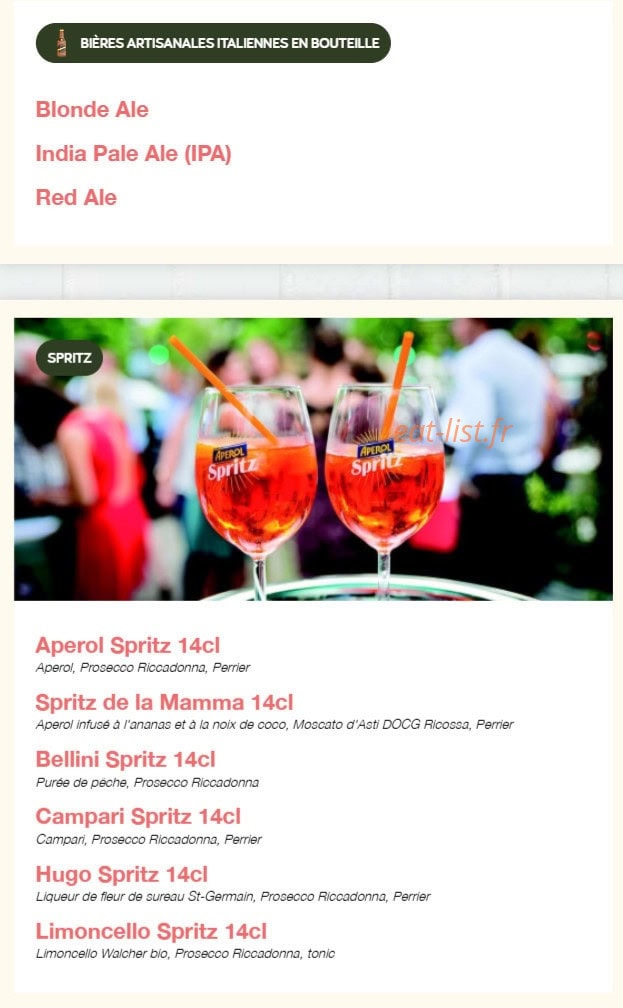 Carte et menu de Volfoni Gennevilliers à Villeneuve la Garenne — Les bières en bouteilles