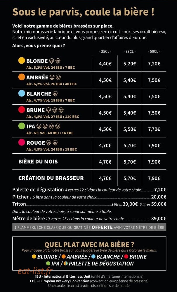 3 Brasseurs • Le Hub — carte page 4