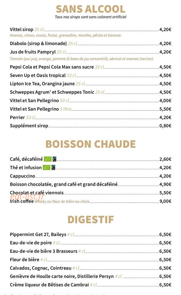 3 Brasseurs • Le Hub — carte page 14
