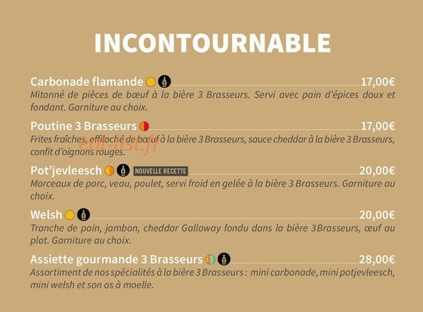 3 Brasseurs • Le Hub — carte page 7