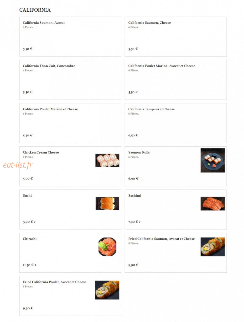 Asian Food By BAZE — carte page 3