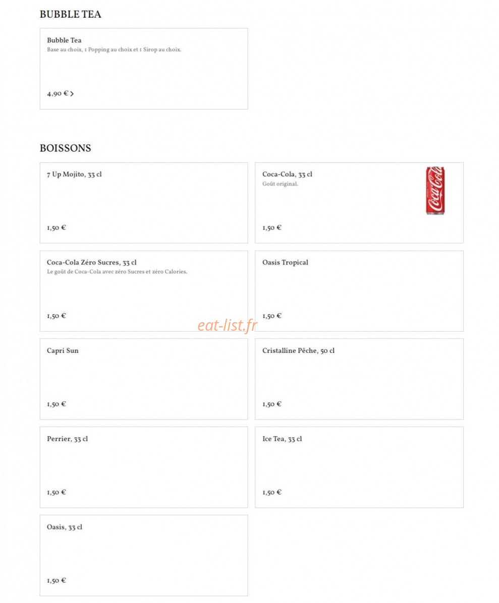 Asian Food By BAZE — carte page 7