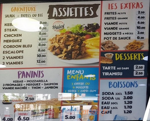 Bineau Food — carte page 3