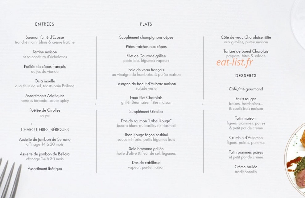 Bistro d'Édouard — carte page 2