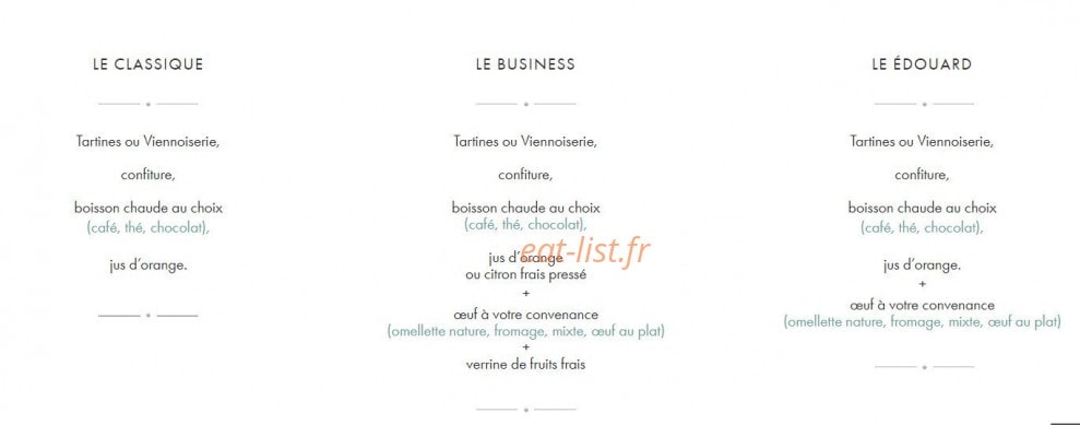 Bistro d'Edouard — carte page 1