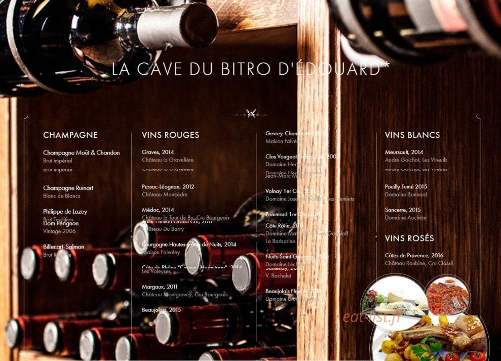 Bistro d'Edouard — carte page 5