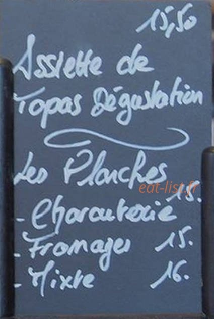 Bistro du Faubourg — carte page 3
