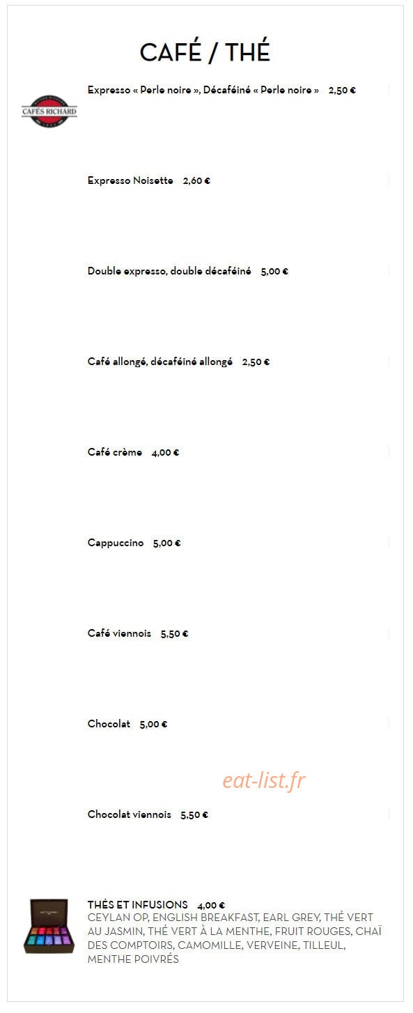 Dada Bistro — carte page 8
