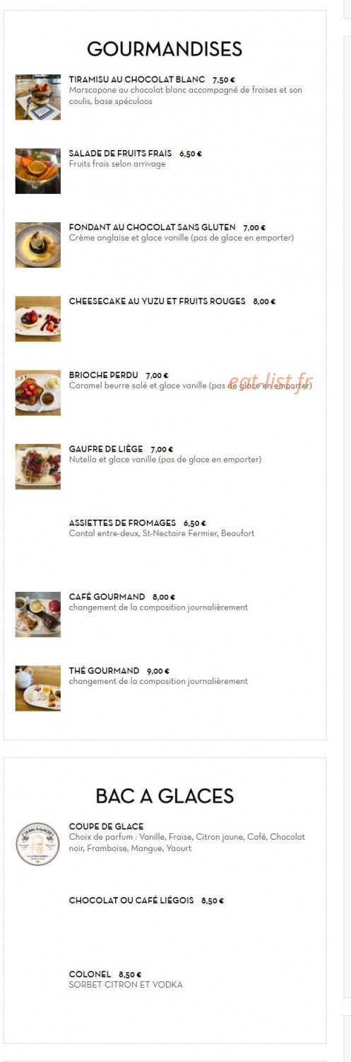 Dada Bistro — carte page 3