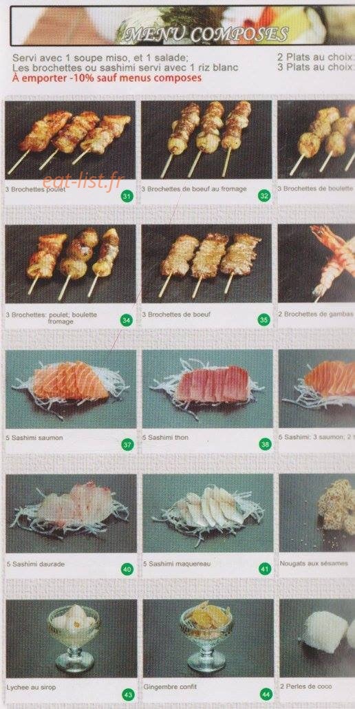 Dolemon Sushi — carte page 3