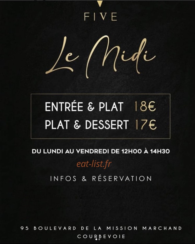 Five — carte page 1