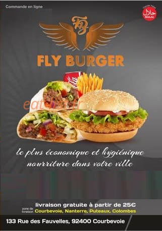 Fly Burger — carte page 1