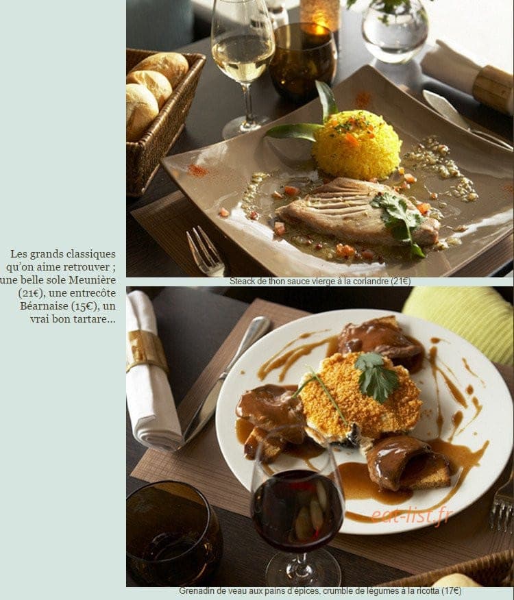 Garden Cafe — carte page 1
