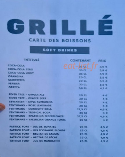 Grillé — carte page 4