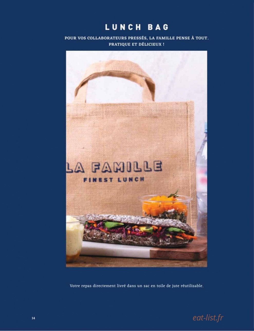 La Famille Finest Lunch — carte page 14