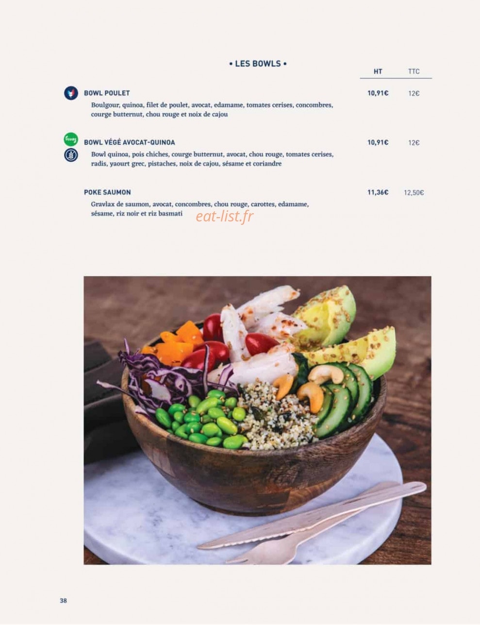 La Famille Finest Lunch — carte page 36