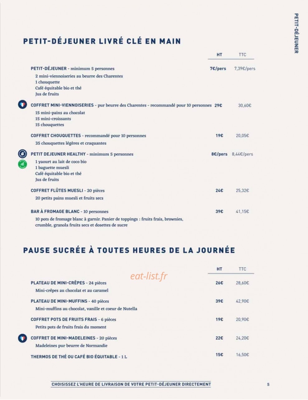 La Famille Finest Lunch — carte page 3