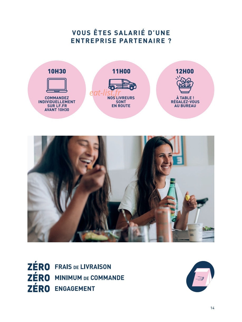 La Famille Finest Lunch — carte page 12