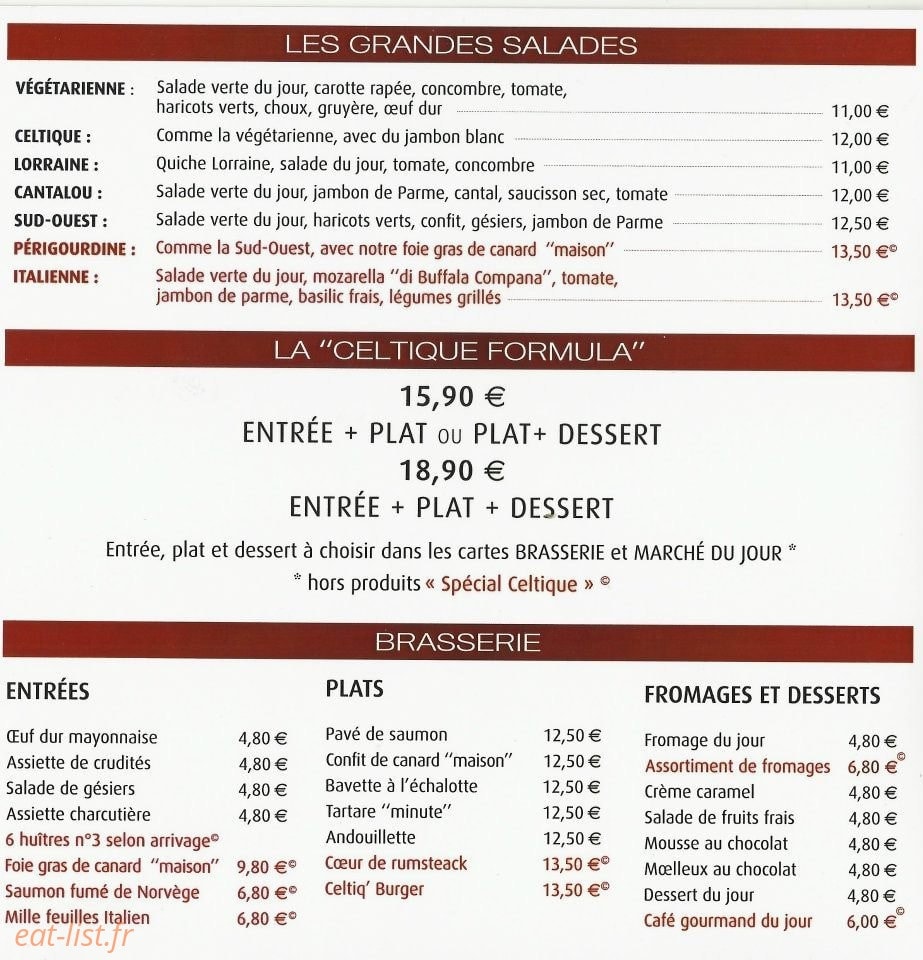 Le Celtique — carte page 2
