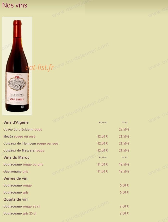 Le Dattier — carte page 11