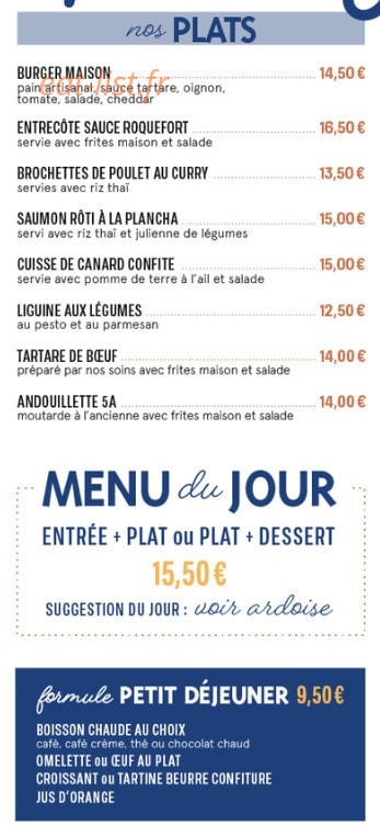Le Mately's — carte page 2