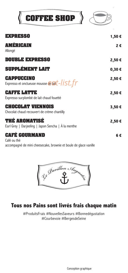Le Pavillon Augustin — carte page 6