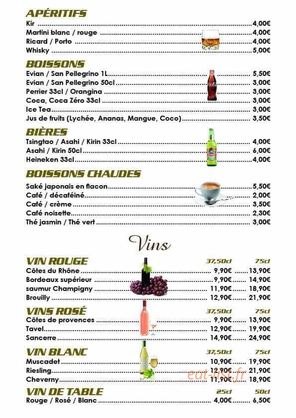 Le restaurant chez lola — carte page 7