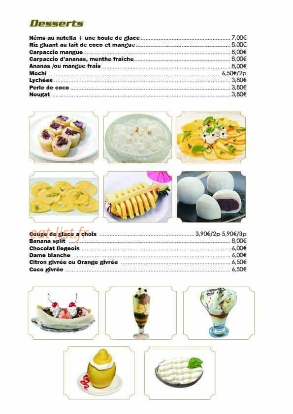 Le restaurant chez lola — carte page 8
