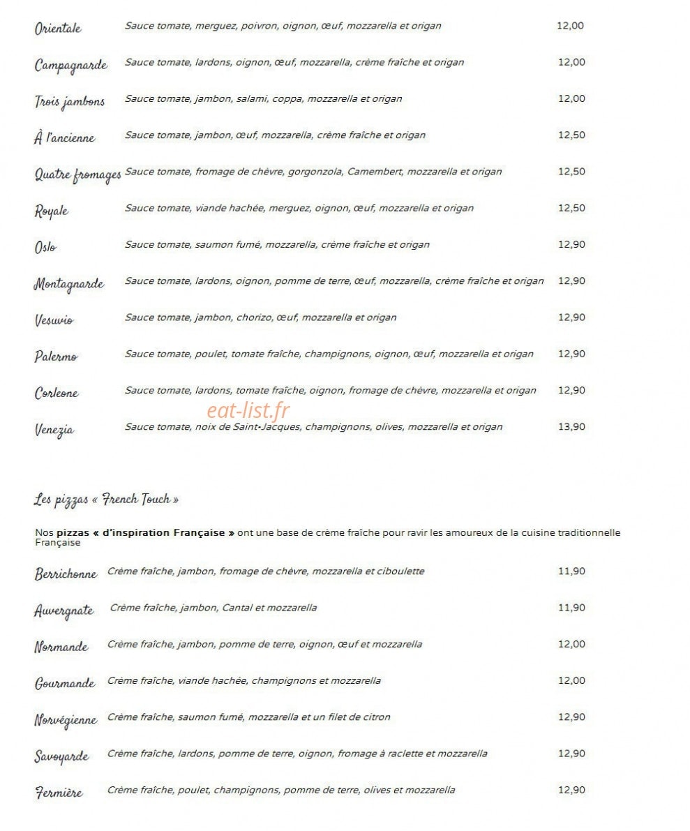Le Valentino — carte page 2
