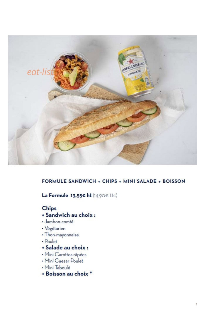 Paris Baguette — carte page 5