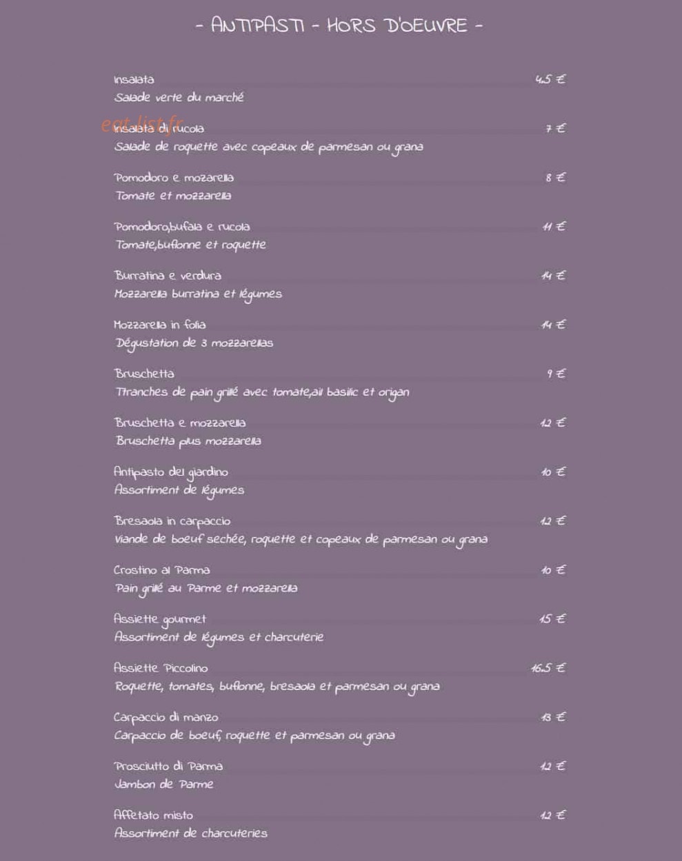 Piccolino — carte page 1