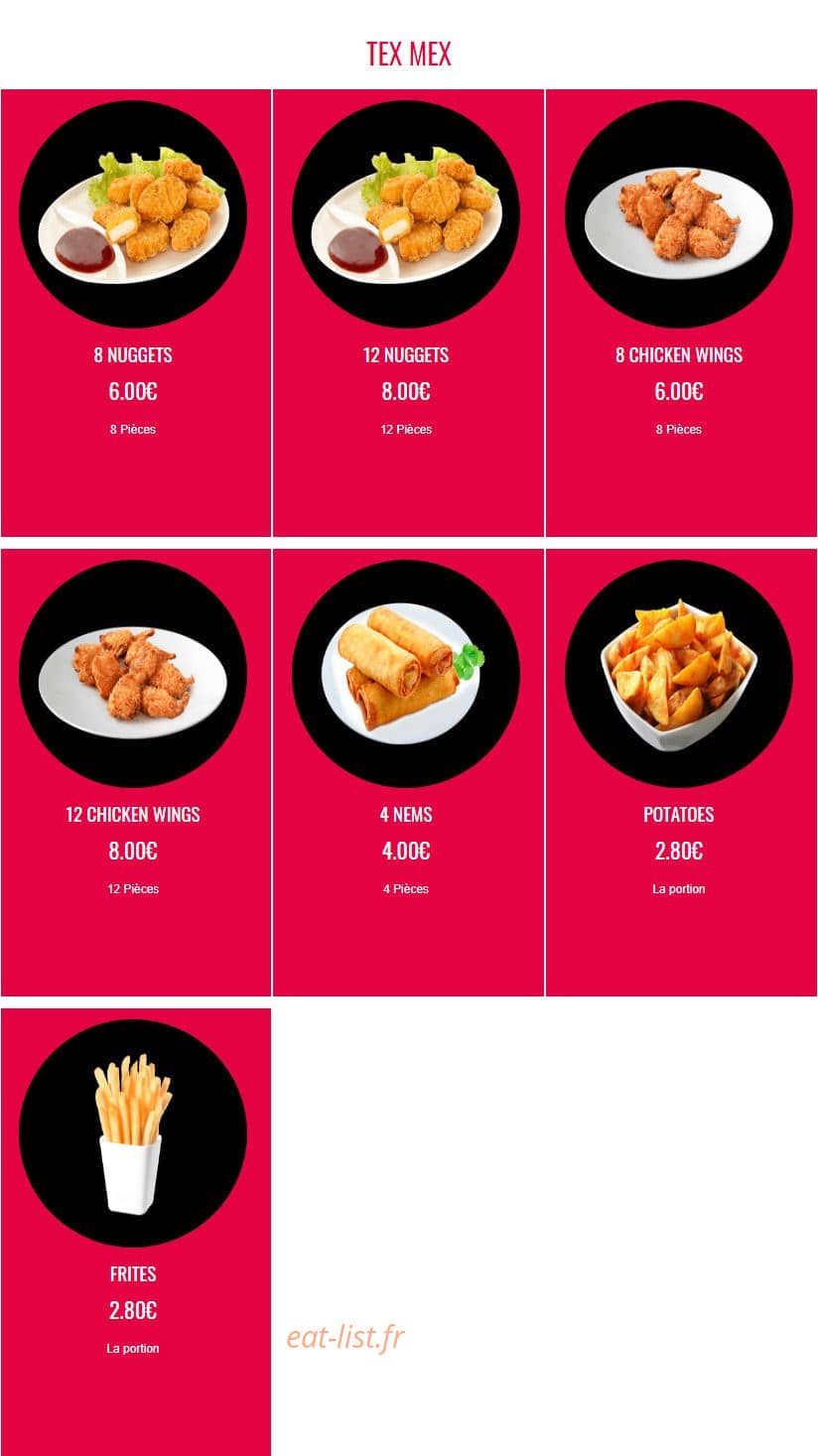 Pizza King — carte page 6