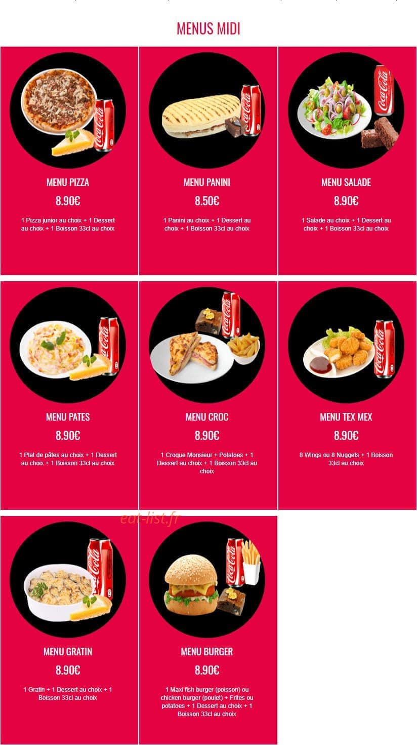 Pizza King — carte page 2
