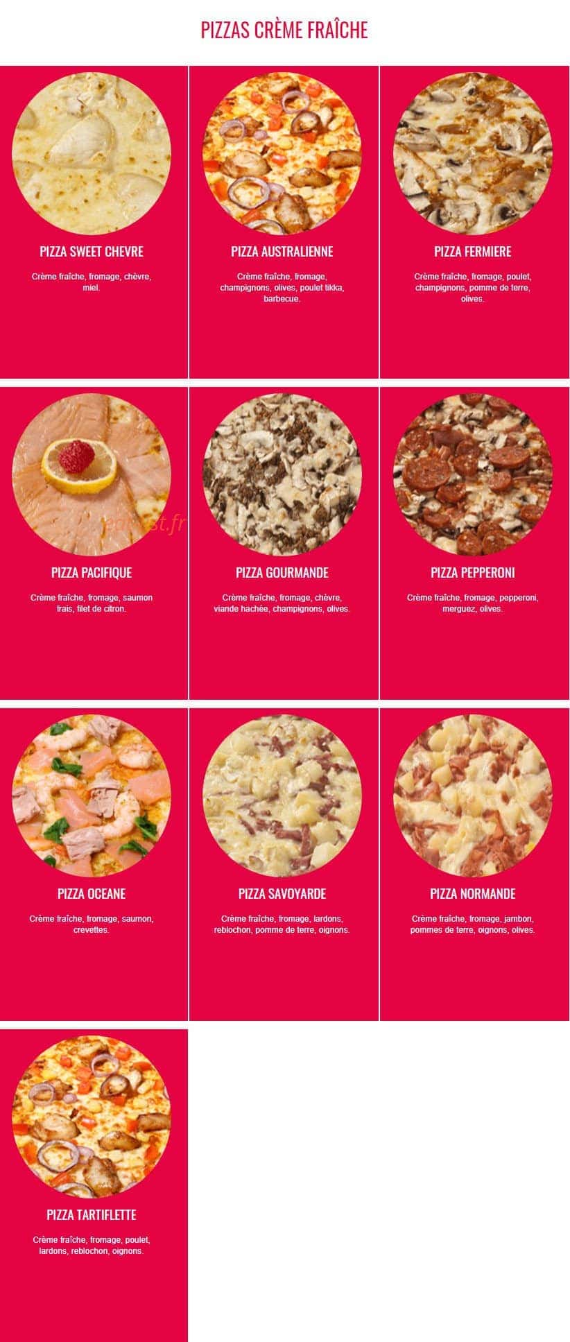 Pizza King — carte page 5
