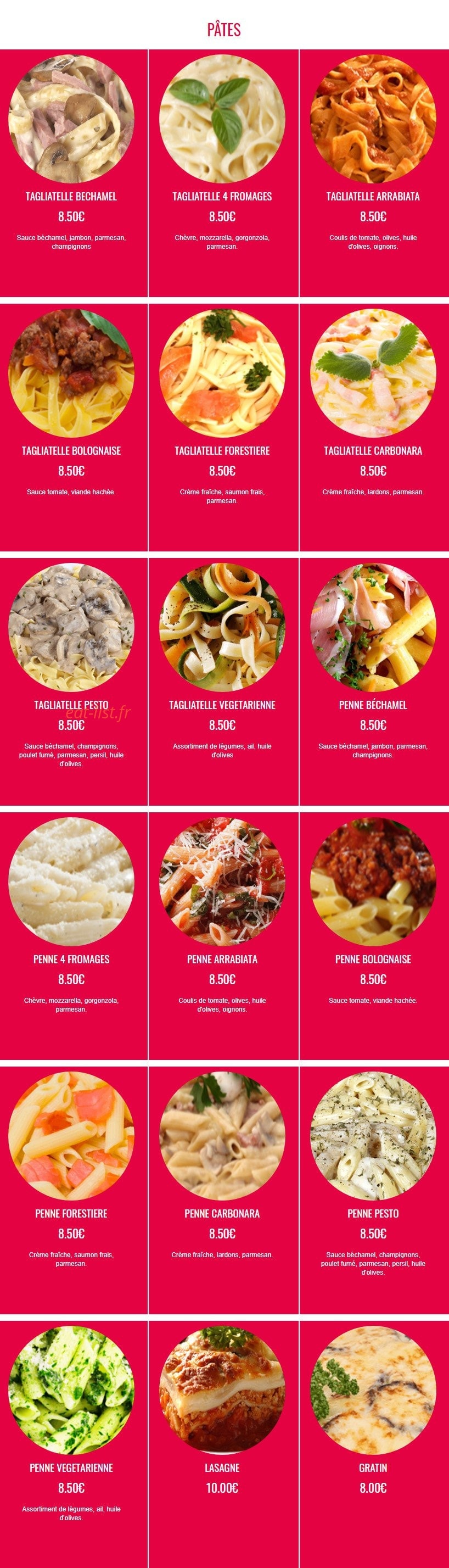 Pizza King — carte page 7