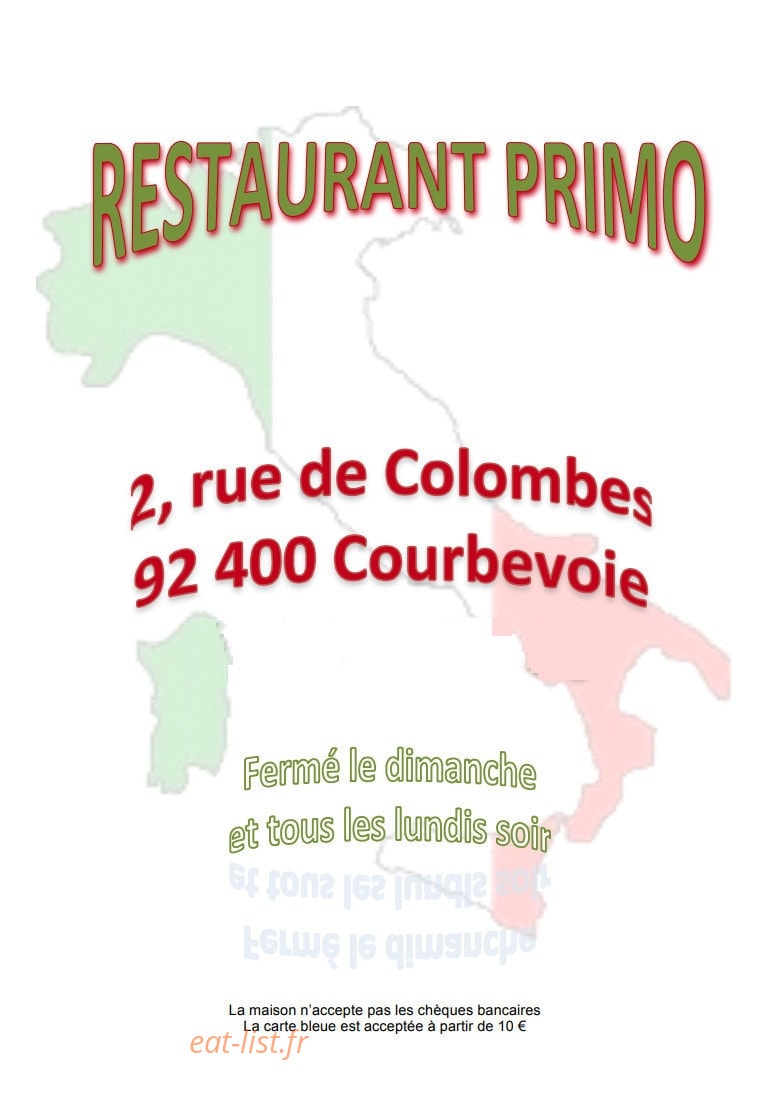 Primo — carte page 1