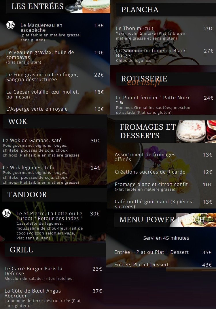 Quinte&Sens — carte page 1