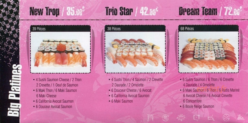 Star Sushi — carte page 7