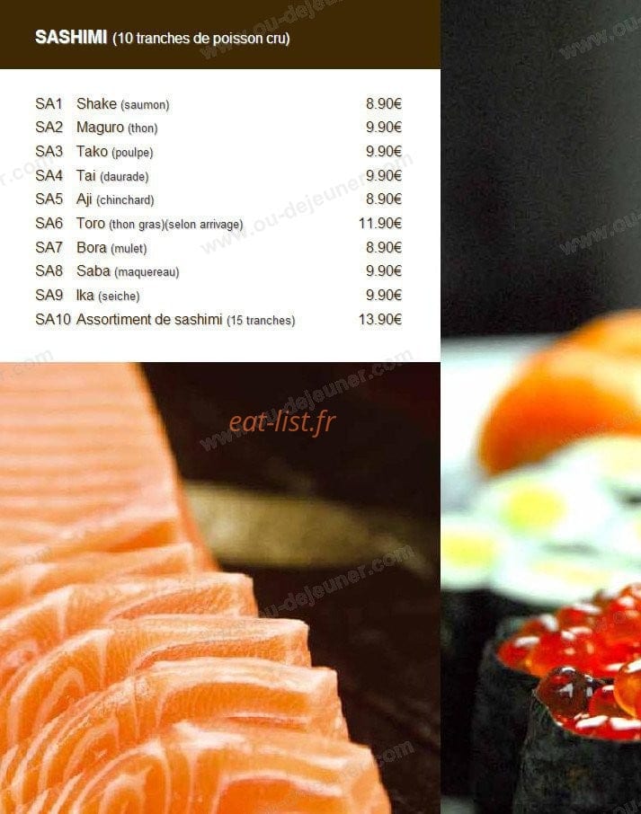 Sushi Kyo — carte page 5