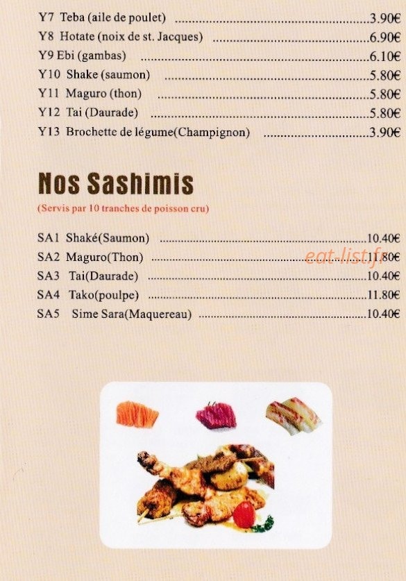 Sushi tokyo — carte page 10